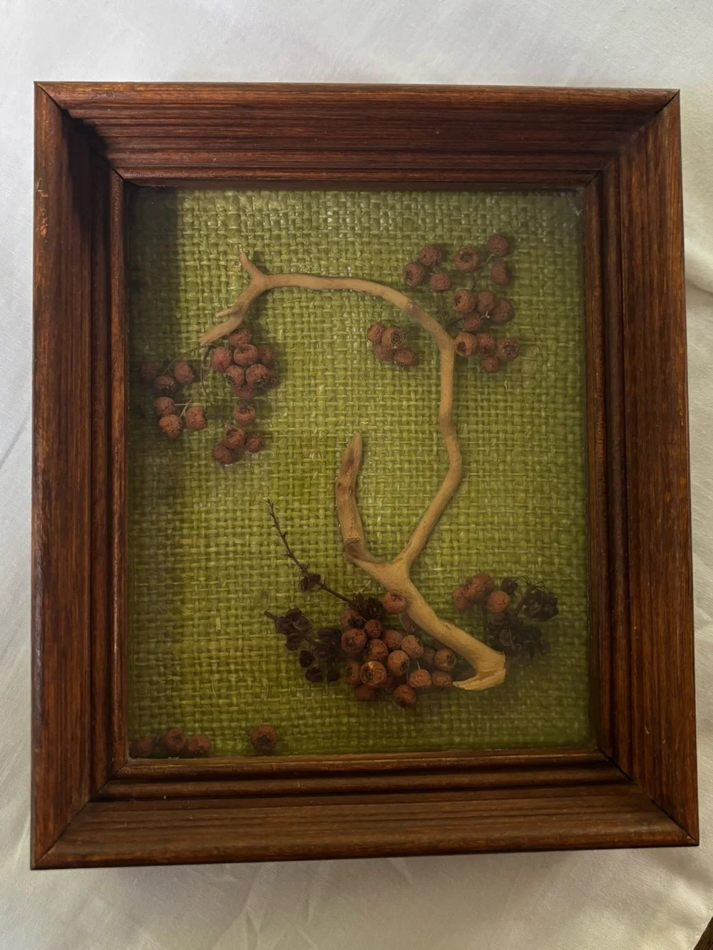 Vintage Wooden 1970’s Shadow Box (keep display or make your own) Folk Art